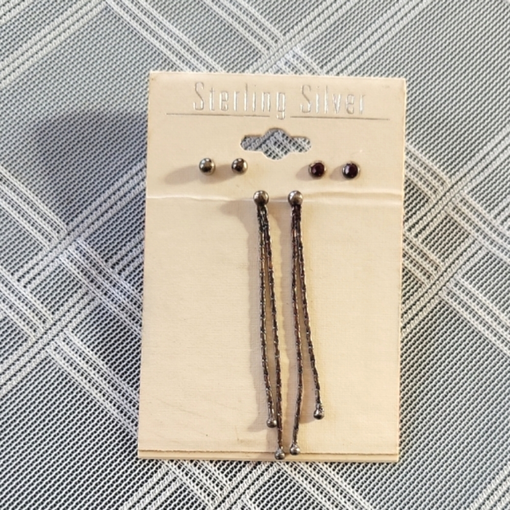 Sterling Silver Earring Set